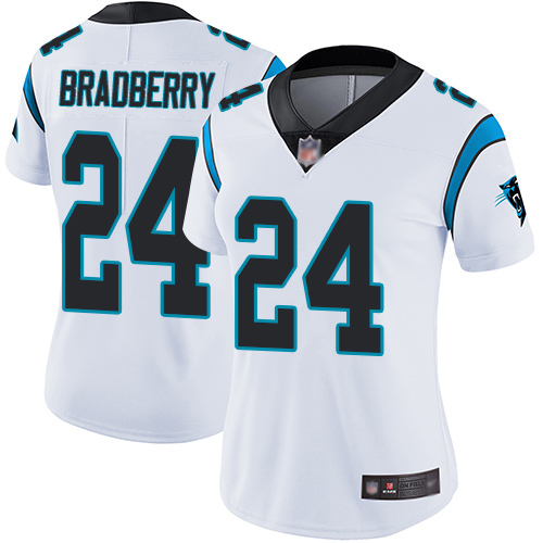 Carolina Panthers Limited White Women James Bradberry Road Jersey NFL Football 24 Vapor Untouchable